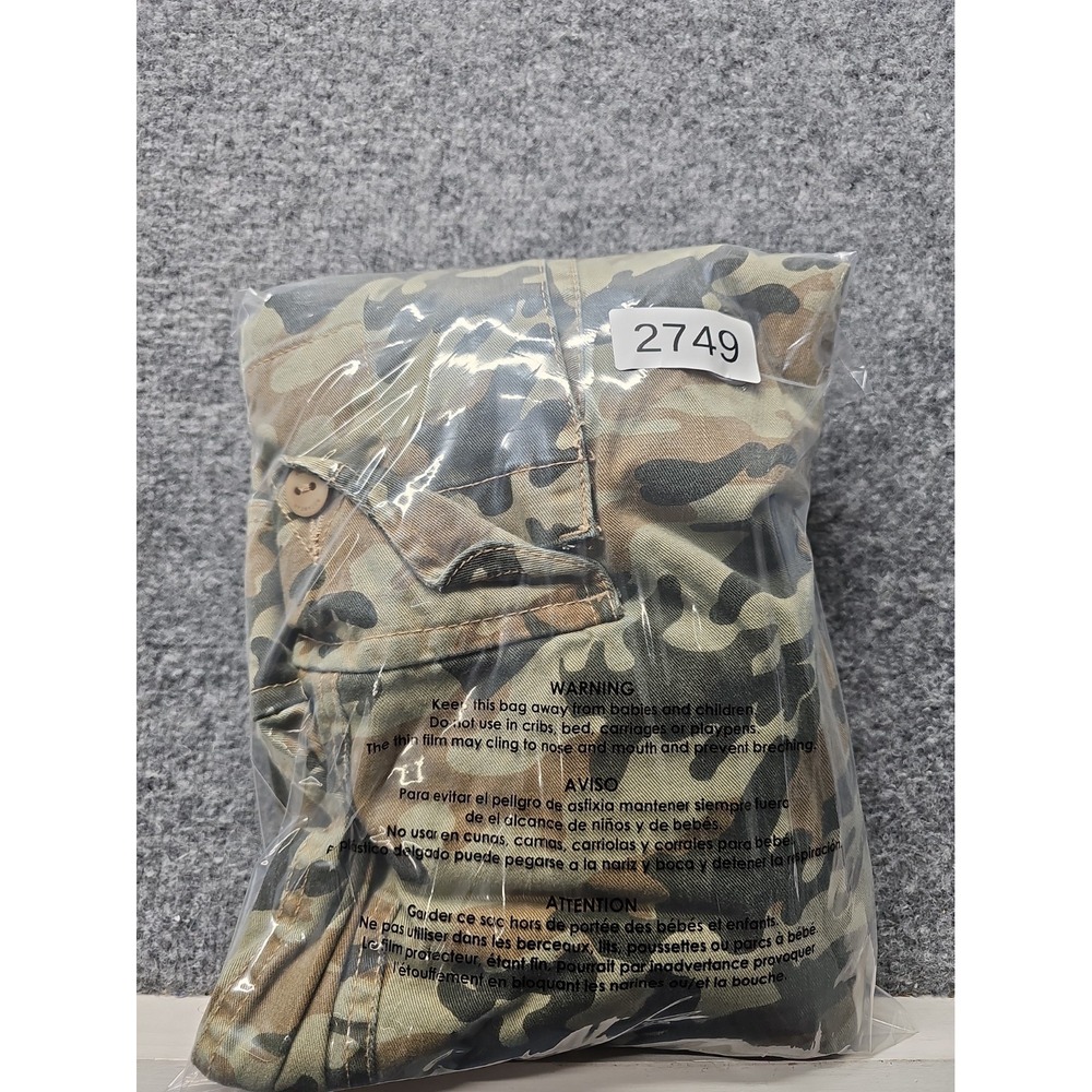 Rocawear Camouflage Cargo Pants  Men's 54x34 Hip Hop Baggy Green Army - Picture 12 of 12